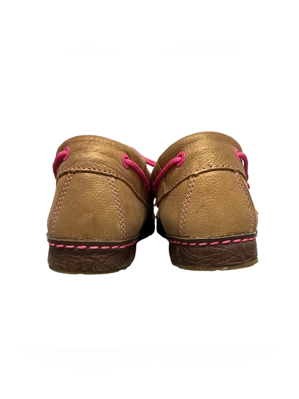 Twisted X Breast Cancer Awareness Leather Loafers Women’s 8.5 Tan - Picture 7 of 16